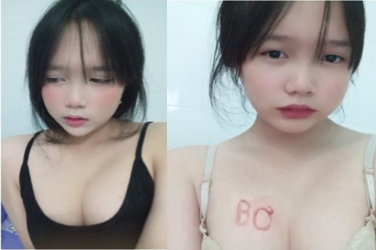 Biểu cảm trên khuôn mặt cho thấy em có tinh thần ham muốn tình dục mạnh mẽ